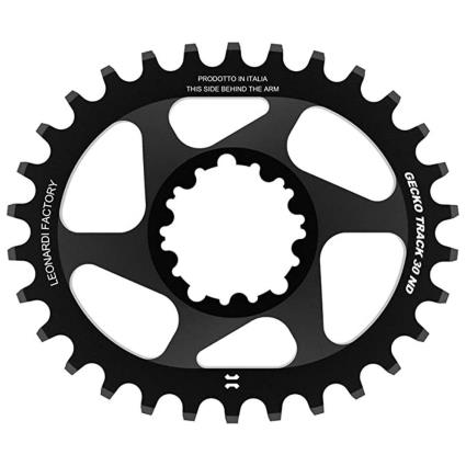 Leonardi Racing Montagem Direta Gecko Track Sram Bb30 0 Mm Desvio Oval Anel De Corrente 32t Black