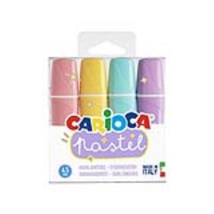 CARIOCA MARCADOR FLOU PASTEL PACK 4