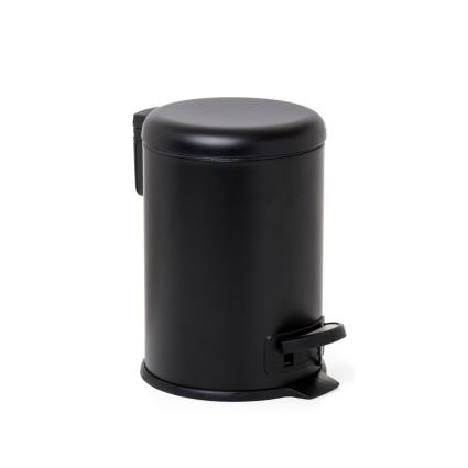 BALDE LIXO COM PEDAL 3L PRETO