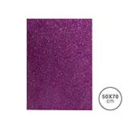 FAMA FOLHA ESPONJA EVA GLITTER 2MM 50X70CM