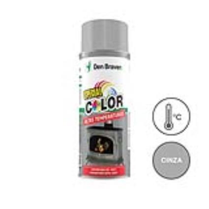 DEN BRAVEN SPRAY ACRILICO ALTAS TEMPERATURAS CINZA 400ML