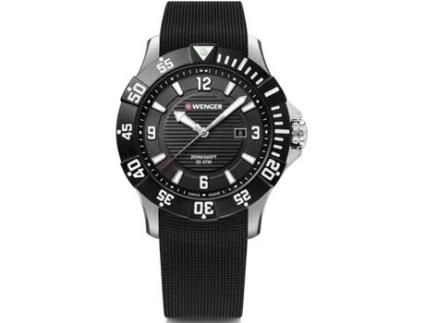Relógio WENGER Homem (Silicone - Preto)