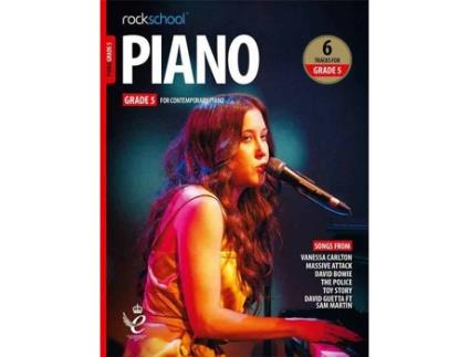 Livro ROCKSCHOOL Piano - Grade 5 2019 (Para Piano - Idioma: Inglês)