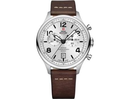 Relógio SWISS MILITARY BY CHRONO Homem (Pele - Castanho)