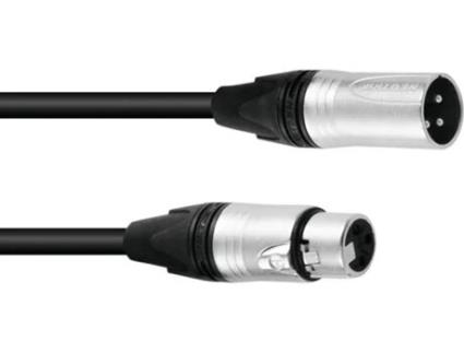 Cabo PSSO XLR 3pin 15m bk Neutrik