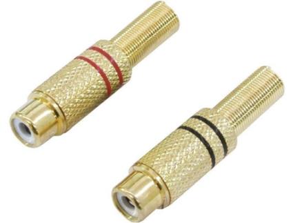 Conjunto OMNITRONIC RCA socket gold-plated 5.4mm 2x