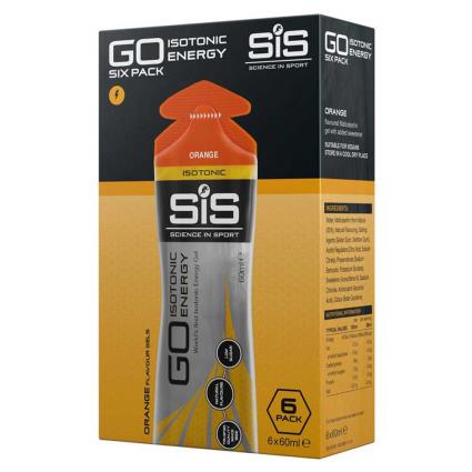 Sis Orange Energy Gels Box Isotonic Energy 60ml 6 Unidades One Size Black