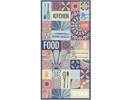 Tapete HOME & LIVING Kitchen Love Food (Multicolor - 200x200 cm - Vinil)