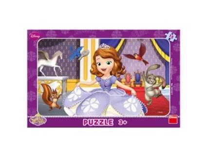 Puzzle Frame 15 Pcs Princesa Sofia Dino