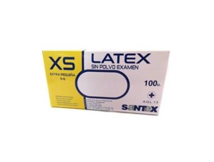 Luva Latex sem Pó com 100 XS