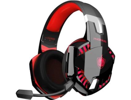 Auscultadores Gaming Bluetooth CHRONUS G20007292 (On Ear - Microfone - Noise Cancelling  - Preto)