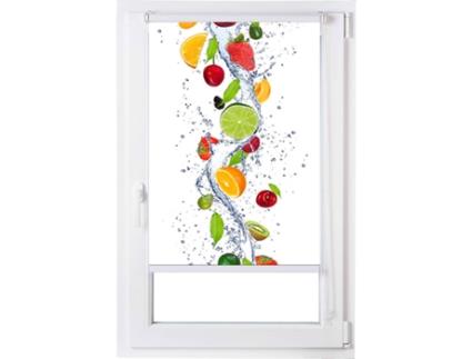 Estor ESTORALIS Enrolável Digital Easyfix Cozinha Cascada de Frutas (Poliéster - 40x150 cm)