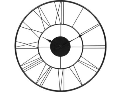 Relógio de Parede WOMO-DESIGN Preto (76x5 cm - Ferro)