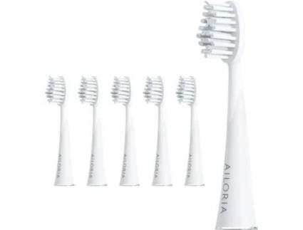 Recargas de Escova de Dentes Elétrico AILORIA Extra Clean Branco 6 Un (Shine Bright)