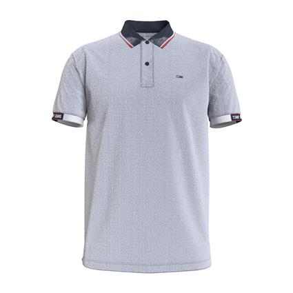 Polo slim stretch, gola com3 botões