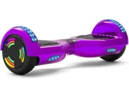 Hoverboard E-RIDES WF-C18 Lilás (Coluna BluetoothAutonomia: 30-60 min Velocidade Máx: 12 km/h)