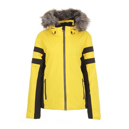 Casaco para Mulher PEAK MOUNTAIN Ancelle Amarelo para Esqui (XL)