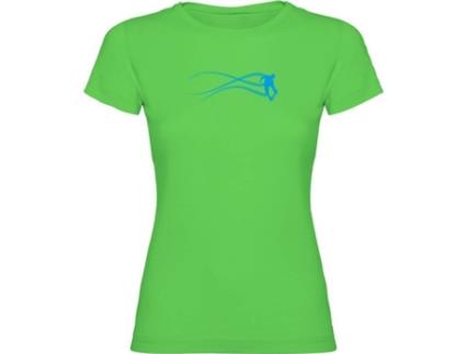 T-shirt para Mulher KRUSKIS Skate Estella Verde para Outdoor (L)