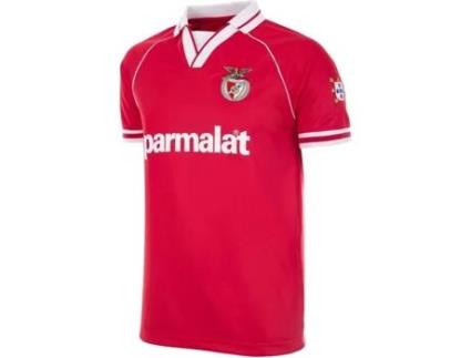 T-Shirt para Homem COPA FOOTBALL Sl Benfica 1994-95 Vermelho para Futebol (XL)