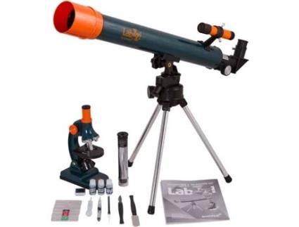 Kit Microscópio e Telescópio LEVENHUK LabZZ MT2
