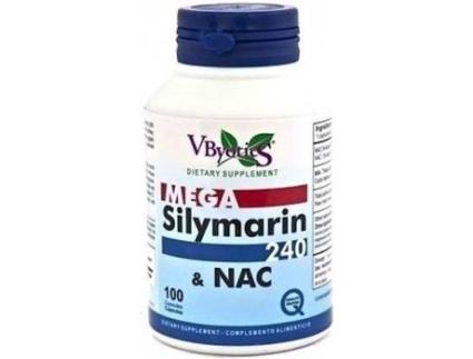 Suplemento Alimentar VBYOTICS Mega Silimarina Nac (100 cápsulas de 240mg)