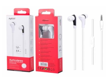 Auriculares com Fio AVANT CONNECT AV1093B (In Ear - Microfone)