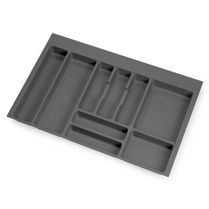 Organizador de Gavetas EMUCA 8333523 (Cinzento - 5x76,5x52 cm)