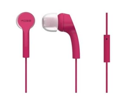 Auriculares com Fio KOSS KEB9i (In Ear - Microfone - Rosa)