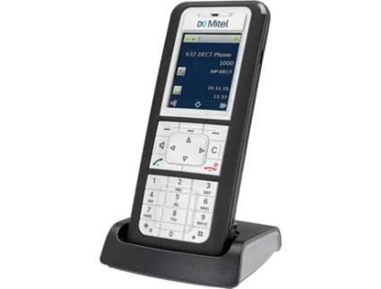 Telefone sem fio MITEL 632d v2 Preto, prateado