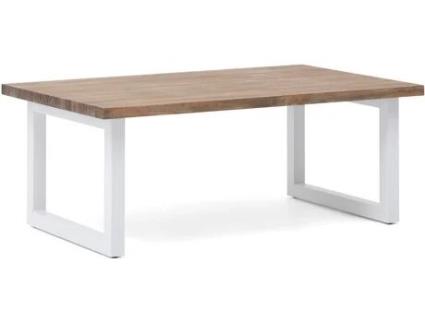 Mesa de Centro BOX FURNITURE 38 Icub Branco (Madeira, Metal - 60x140x43 cm)