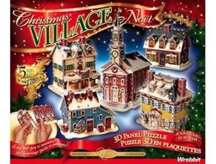 Puzzle 3D WREBBIT Cidade no Natal (Idade Mínima: 12 - 116 Peças)