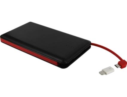 Powerbank  MWCHP0096 (8000 mAh - 2 USB - 1 Micro-USB + 1 Lightning - Preto)