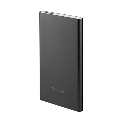 Powerbank  MUCHP0117 (5000 mAh - 1 USB - 1 Micro-USB - Preto)