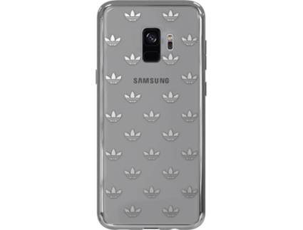 Carcasa  para Samsung G960 Galaxy S9 Licencia Adidas Transparente Metal Plata