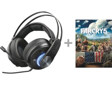 Auscultadores Gaming  GXT 383 Dion 7.1 (Com fio - Com Microfone - Preto)