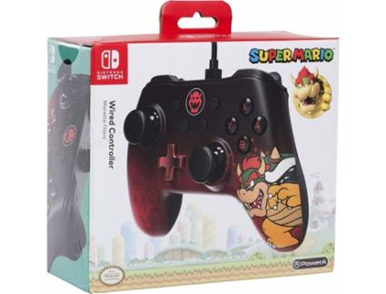 Comando Nintendo Switch  Wired Bowser (Super Mario Collection)