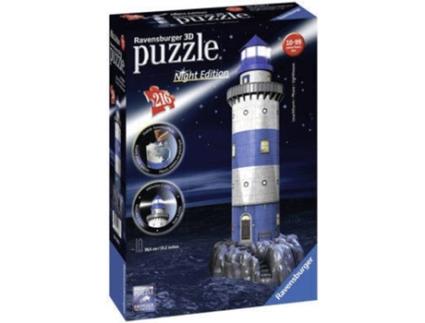 Puzzle 3D  Farol: Night Edition (Idade Mínima: 10 - 216 Peças)