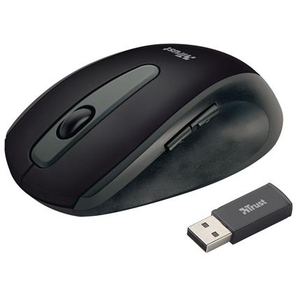 Rato Ótico sem Fios Easy Click, 5 Teclas, Preto e Cinzento
