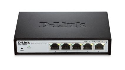 DGS-1100-05 Gerido L2 Gigabit Ethernet (10/100/1000) Cinzento