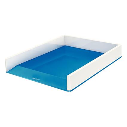 Tabuleiro de Secretária WOW Dual Colour, A4-C4, Poliestireno, Branco e Azul