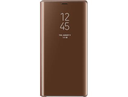 Capa  Galaxy Note 9 Clear View Castanho