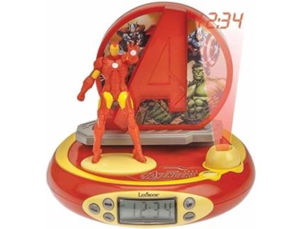 Rádio Despertador  Iron Man RP510AV (Vermelho -  Digital - Função Snooze - Pilhas)