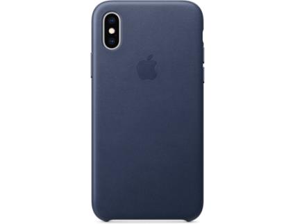 Capa  iPhone XS Leather Azul