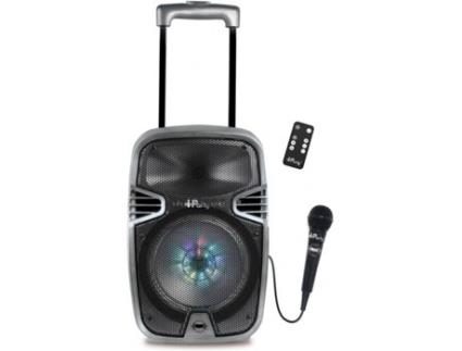 Altifalante Bluetooth com microfone para karaoke Trolley 