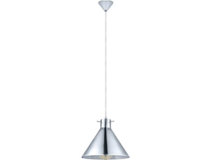 Candeeiro Suspenso  Brixham 49273 (E27 - 1 x 60 W - Aço e Vidro)