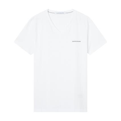 T-shirt de decote em V slim stretch Micro CK