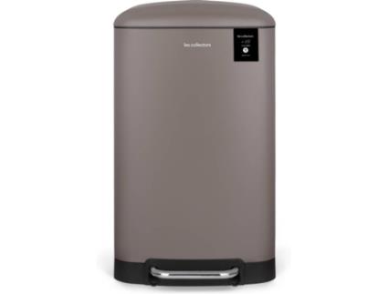 Caixote do Lixo LES COLLECTORS N°719 (Castanho - Aço Inoxidável - 30 L)