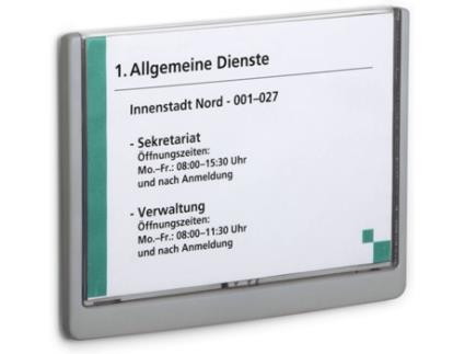Suporte para Avisos DURABLE 486637 (Plástico)