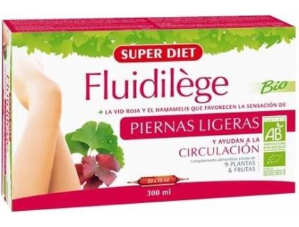 Suplemento Alimentar SUPERDIET Fluidilege Circulação Pernas (20 unidades de 15ml)