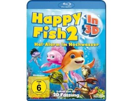 Blu-Ray 3D Happy Fish 2 - Hai-Alarm im Hochwasser Alemão, Inglês